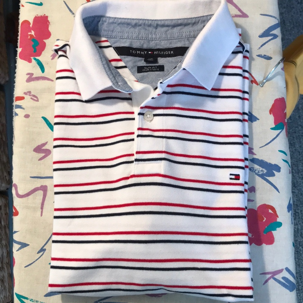 Red white blue Tommy Hilfiger polo
